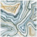 Solid Storage Supplies 38 x 38 in. Agate Abstract II Abstract Frameless Tempered Glass Panel Contemporary Wall Art SO1585528